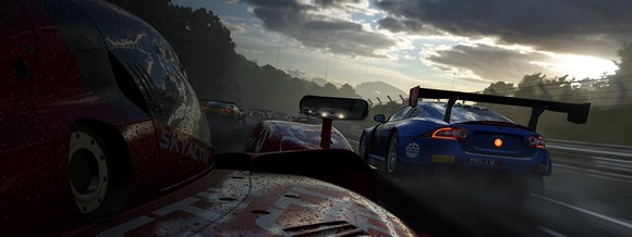 Cars race in Microsoft's game "Forza 7".
