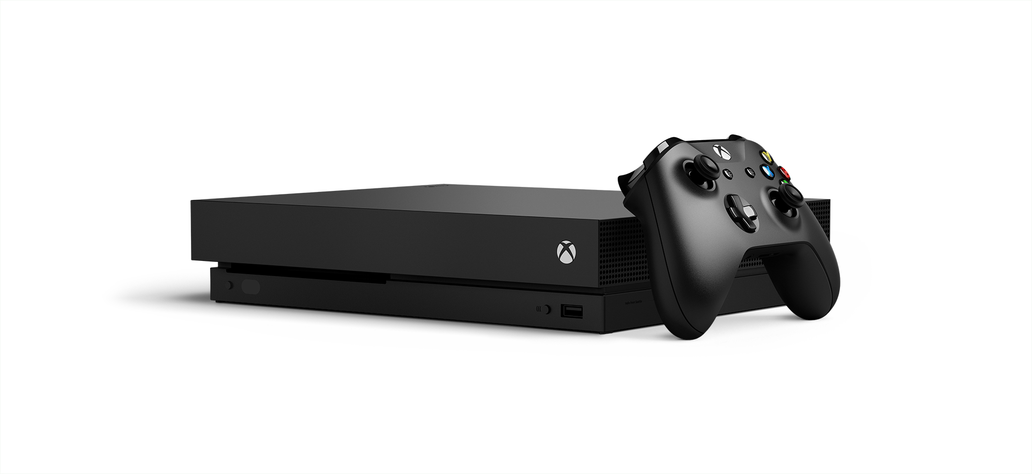 Microsoft's Xbox One X console.