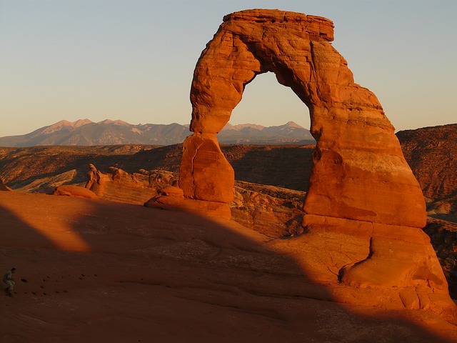Rock arches in Utah.