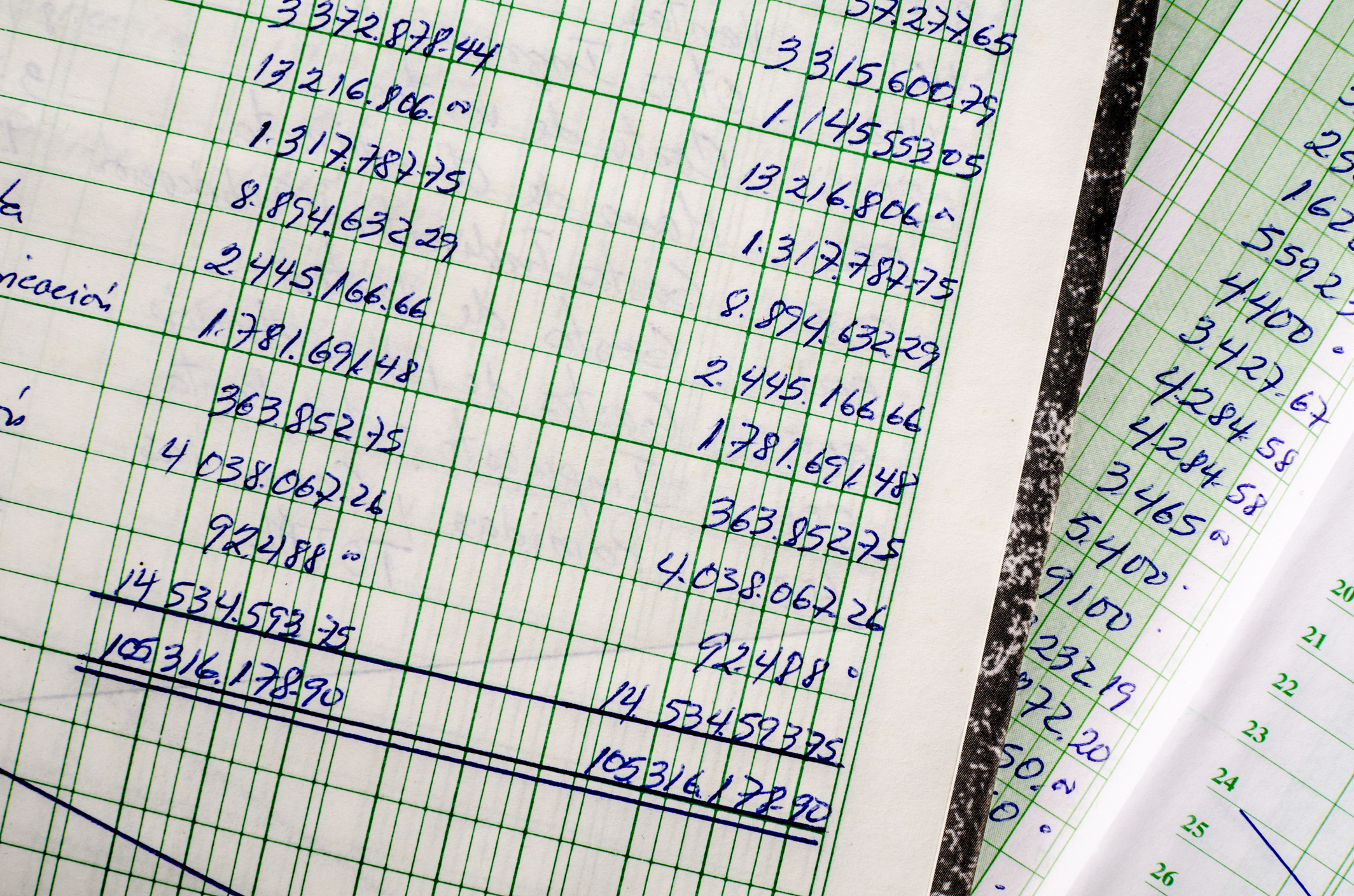 Accounting ledgers