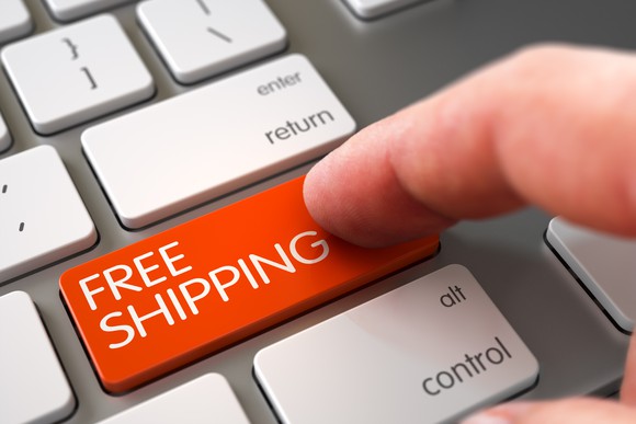"FREE SHIPPING" button on keyboard