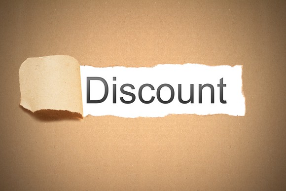 word "discount"