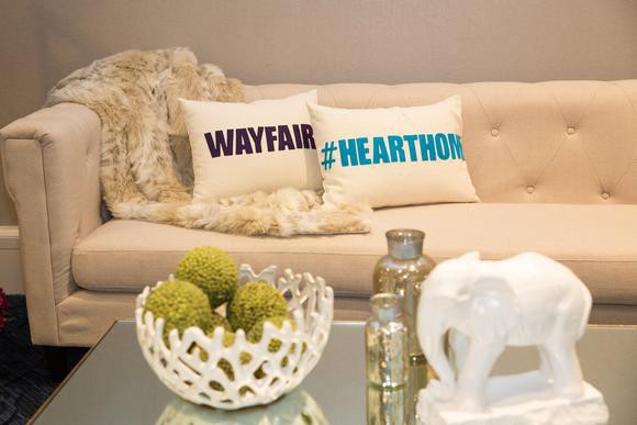 Wayfair couch and pillows.