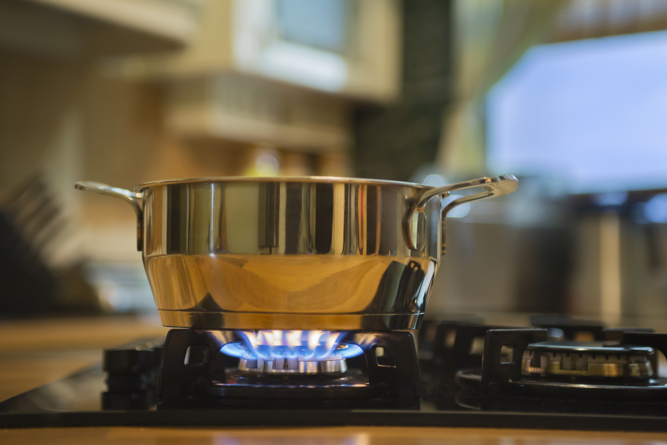 A gas stove