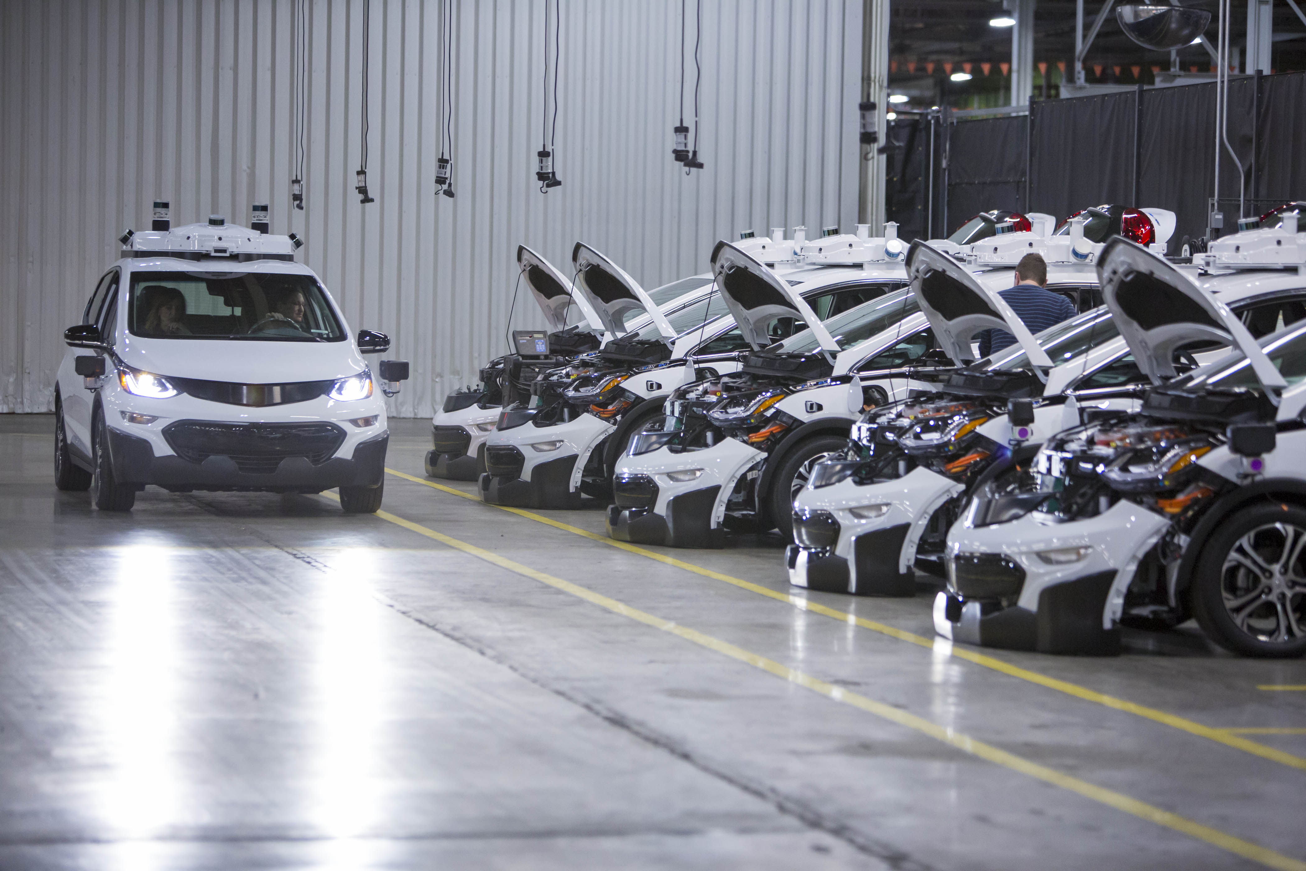 Chevrolet Bolt being tested with driverless technology.