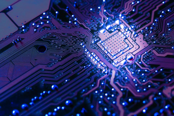 Electronic circuit board.