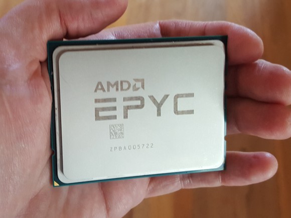 An AMD EPYC chip.