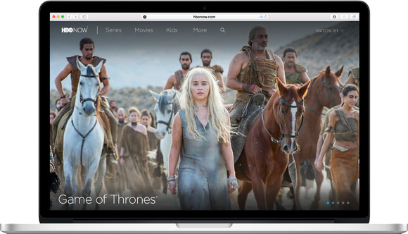 HBO Now on a laptop
