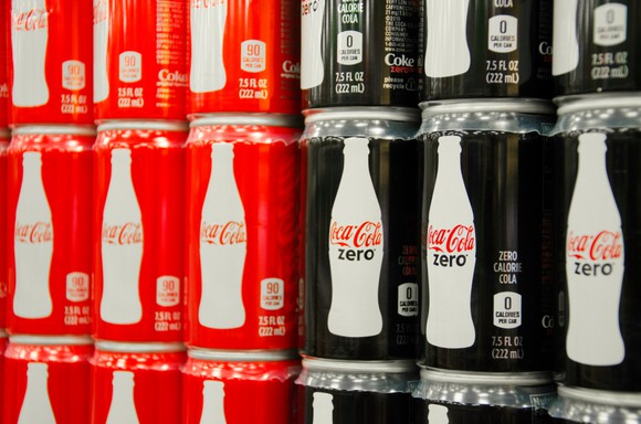 Coke and Diet Coke cans