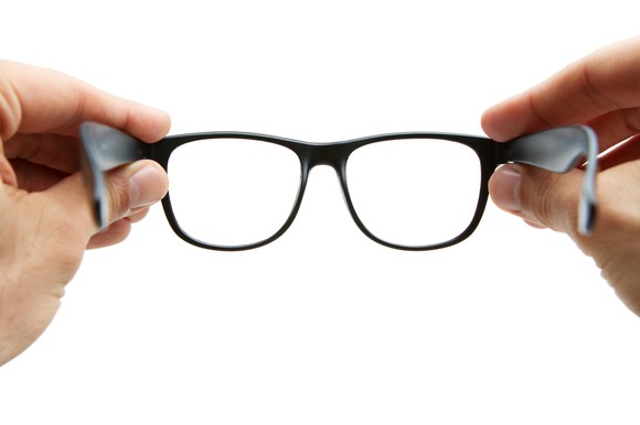 Holding eyeglasses