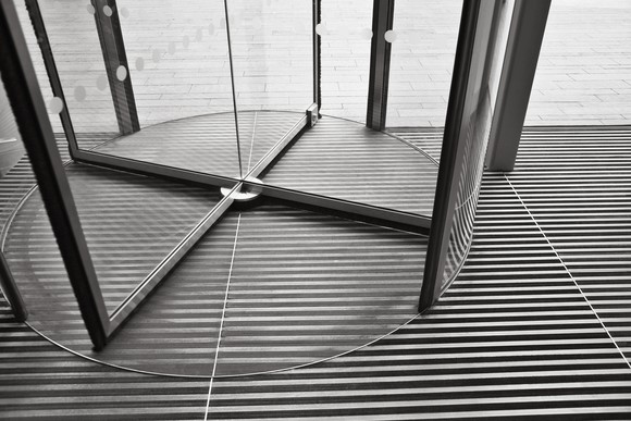 A revolving door