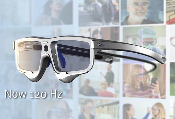 Eye Tracking Glasses with SMI logo on the side