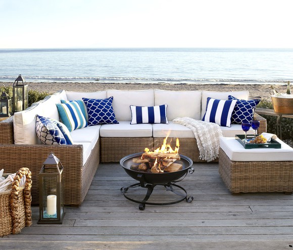 Sectional couch.