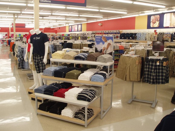 Clothing department in Kmart
