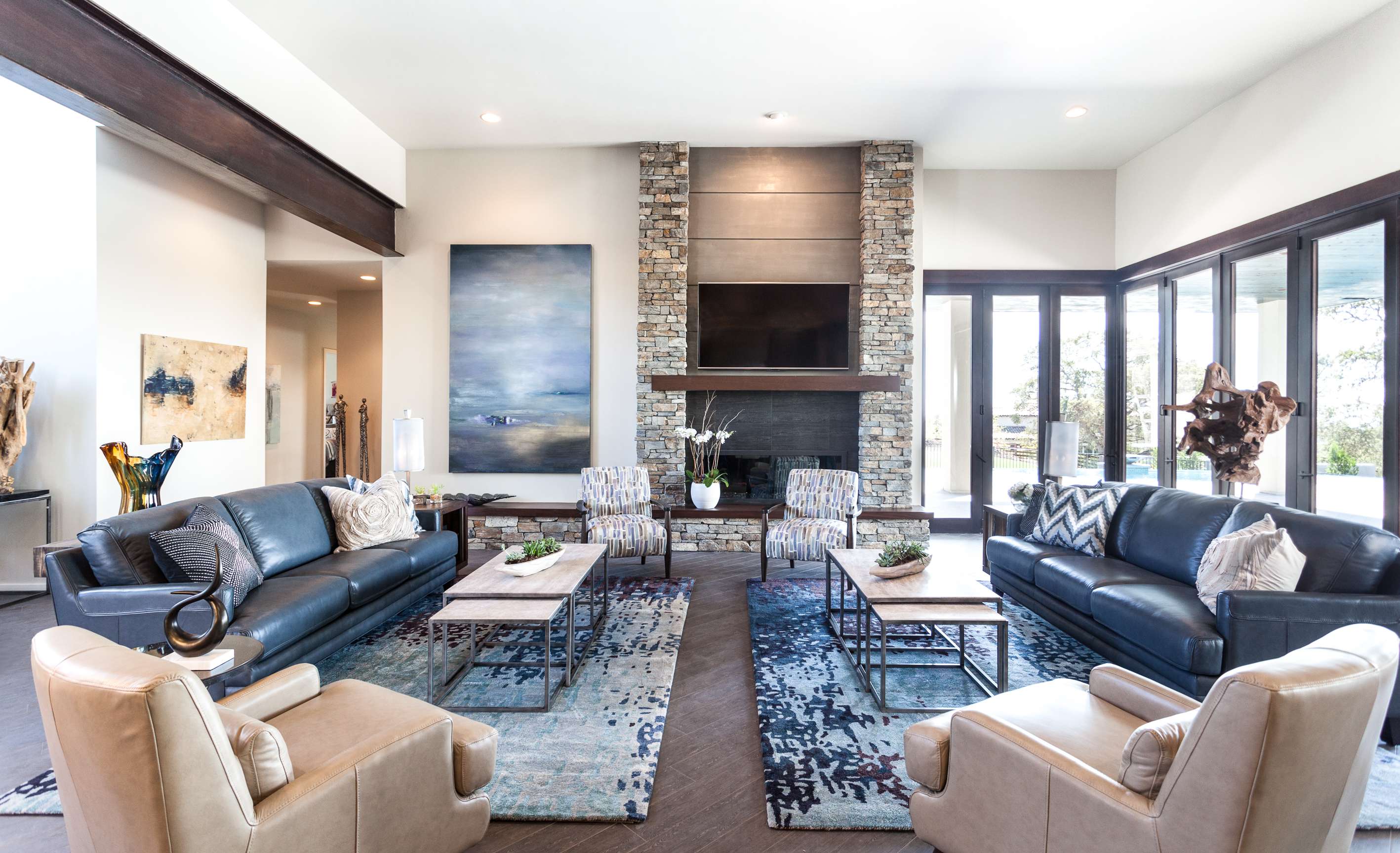 Room filled with La-Z-Boy furniture