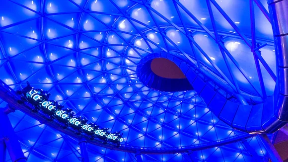 Tron coaster at Shanghai Disneyland.