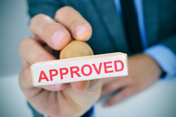 An approval stamp.