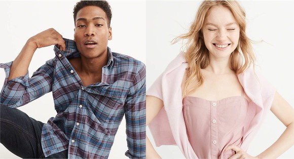 Two A&F models.