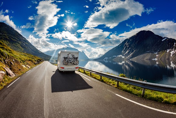 RV on road