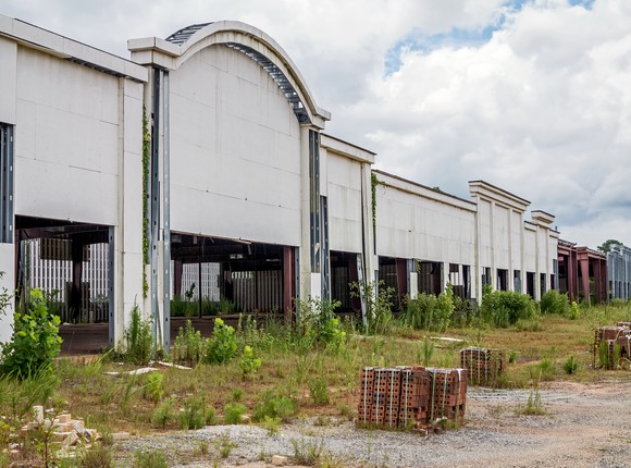 Abandoned shopping mall