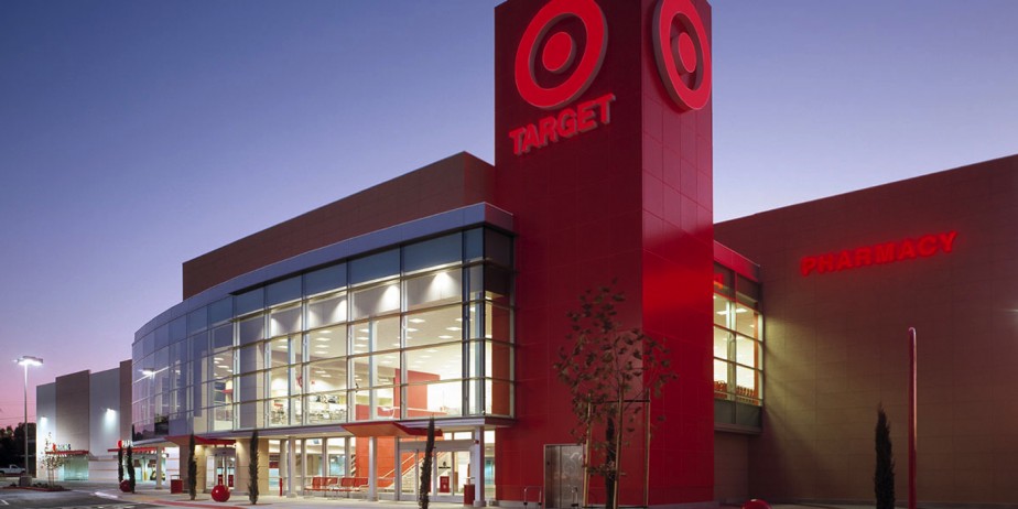 The outside of a new Target store.