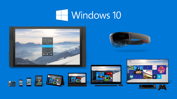 A variety of devices running Microsoft's Windows 10 operating system.