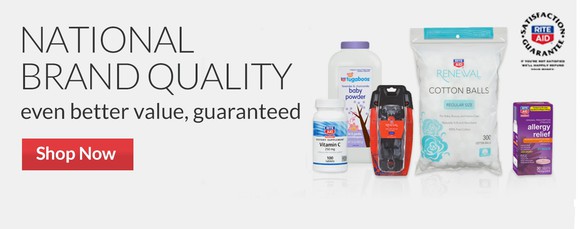 Rite Aid generic brands.