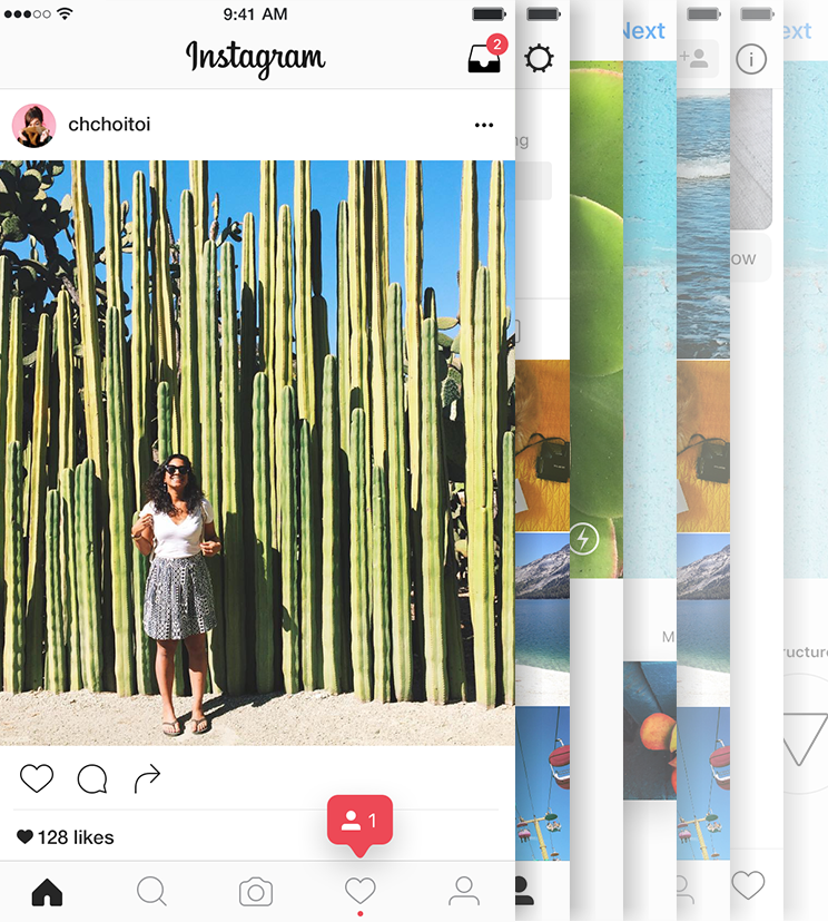 A screenshot from Facebook's Instagram app