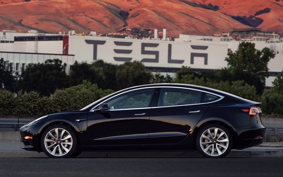 Production version of Tesla's Model 3