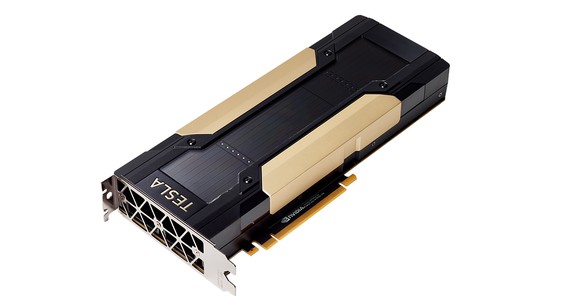 NVIDIA's Tesla V100 datacenter accelerator card.