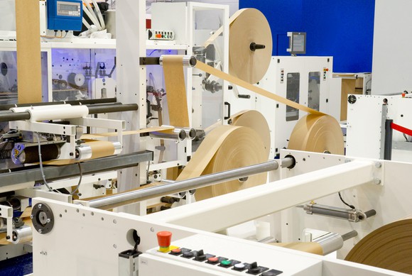 Industrial packaging machine manufacturing packing tape.