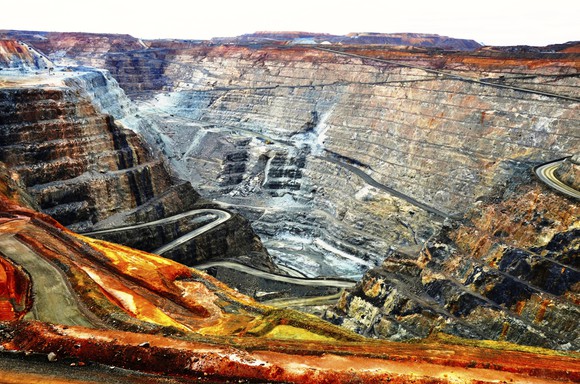 Open pit mine