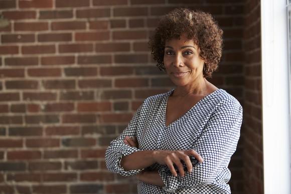 Mature woman smiling confidently