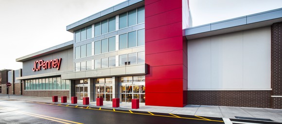 The exterior of a J.C. Penney department store