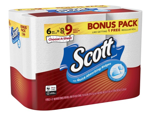 Kimberly-Clark Scott towels.