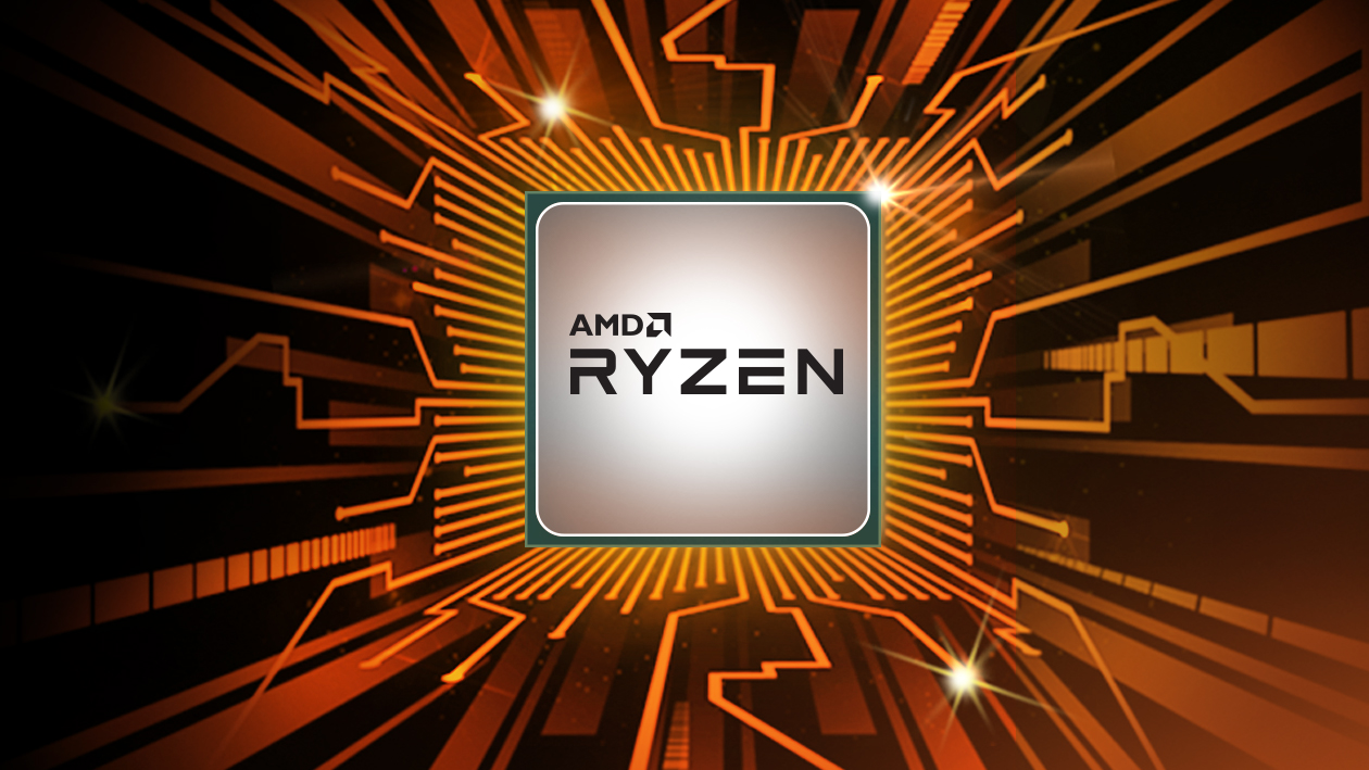 An AMD Ryzen chip graphic.