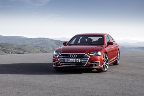 Image of Audi's new A8.