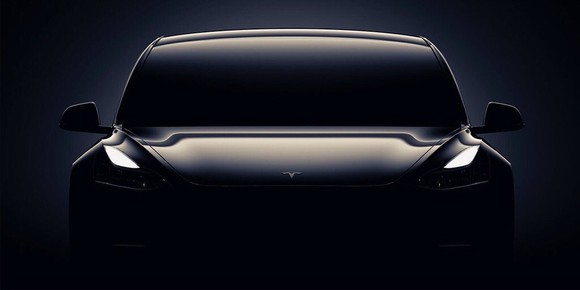 Black Model 3 teased in Tesla's event invitation art