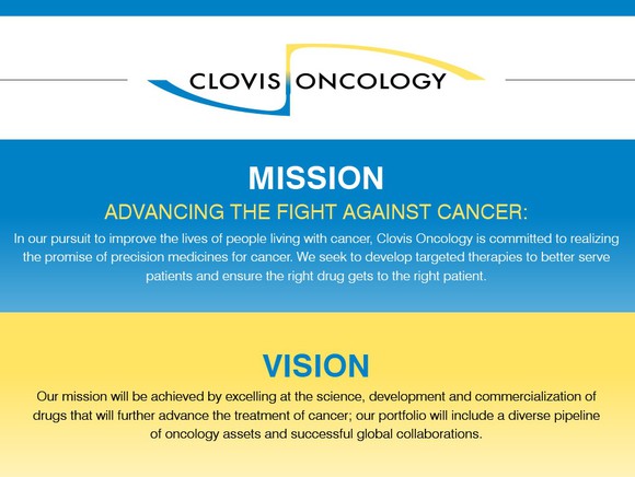 Clovis mission and vision statement.