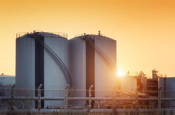 gas storage tanks