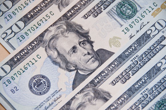 Set of $20 bills