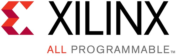 Xilinx logo, including the "all programmable" tagline.