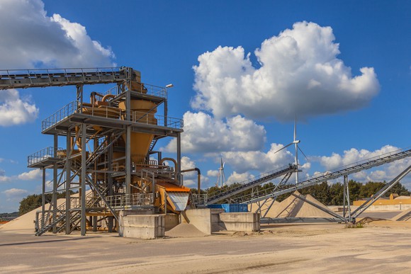 Sand mine and equipment