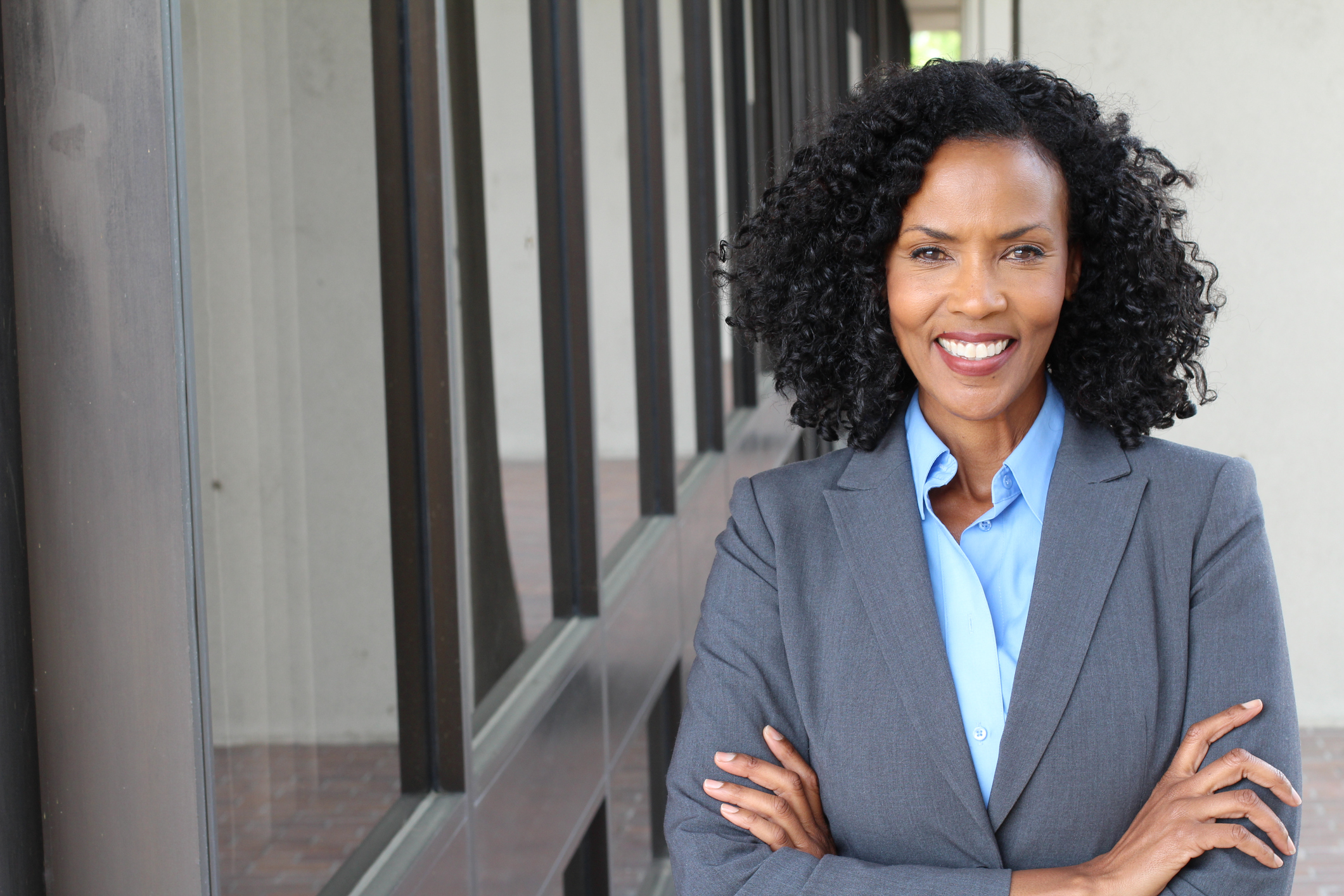 Female professional in a business suit