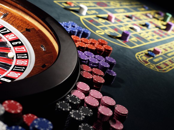 A roulette table