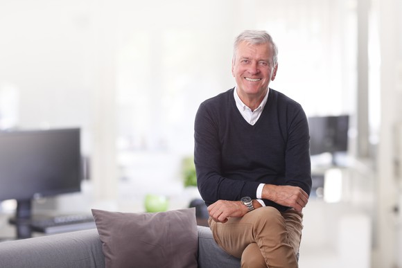 Smiling older male