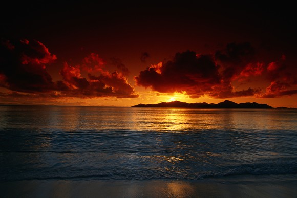 Sunset on a beach