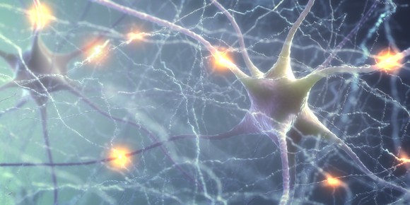 Neurons firing to other connected neurons