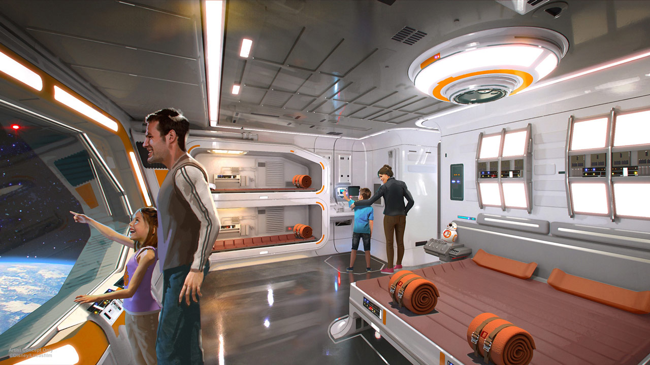 An artist's mockup of a Star Wars hotel