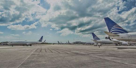 Several Copa Airlines planes parked on the tarmac